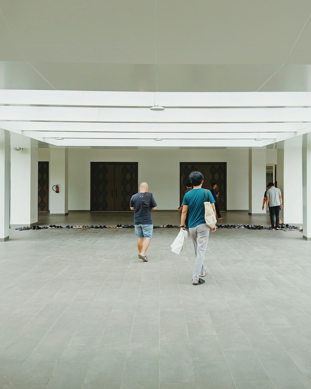 seniors gathering in community hall